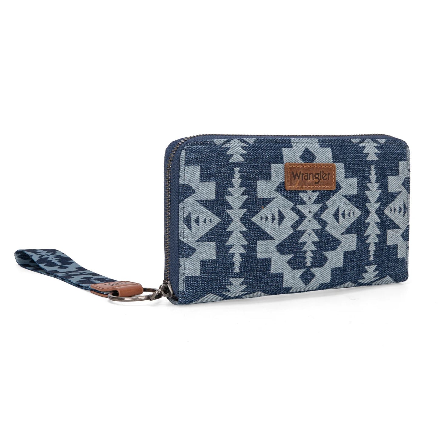 Wrangler Southwestern Print Wallet with Wristlet Strap