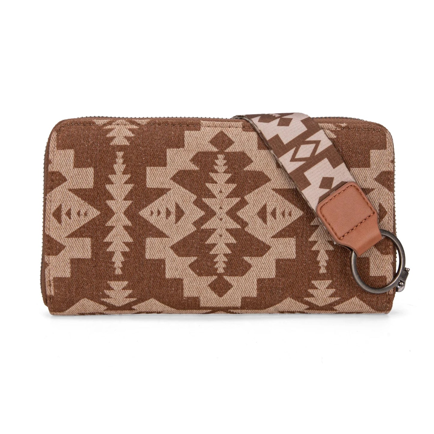 Wrangler Southwestern Print Wallet with Wristlet Strap