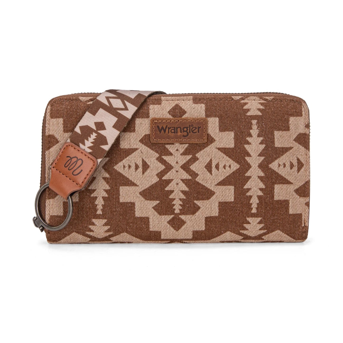 Wrangler Southwestern Print Wallet with Wristlet Strap