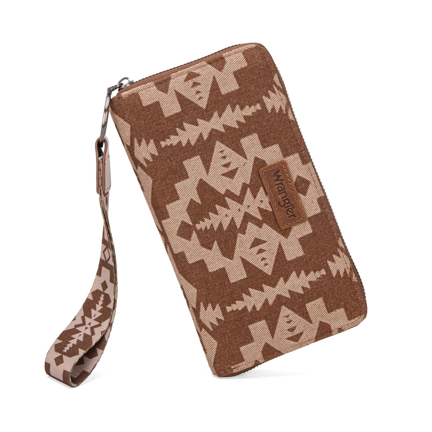 Wrangler Southwestern Print Wallet with Wristlet Strap