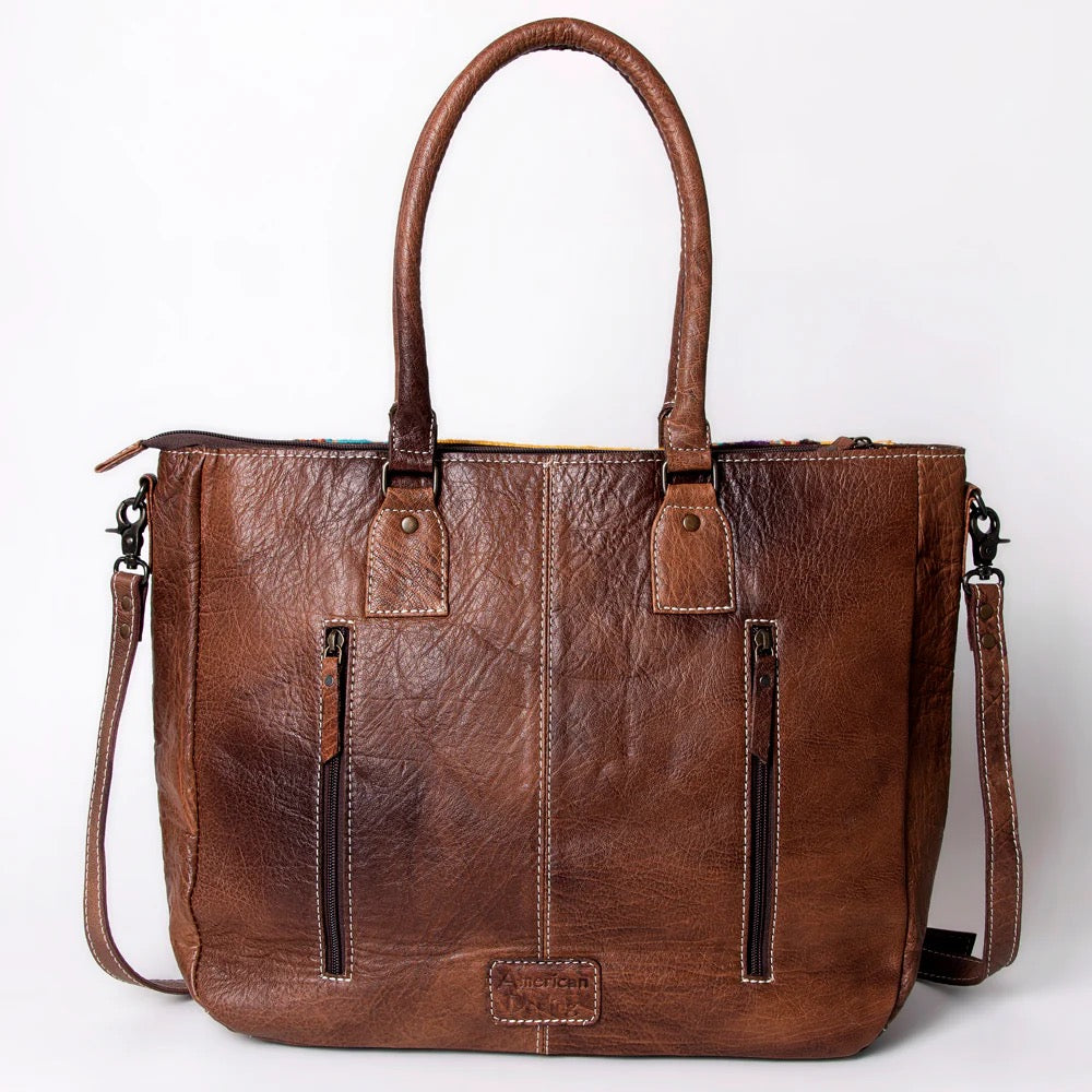 Sierra Sky Western Leather Tote by American Darling