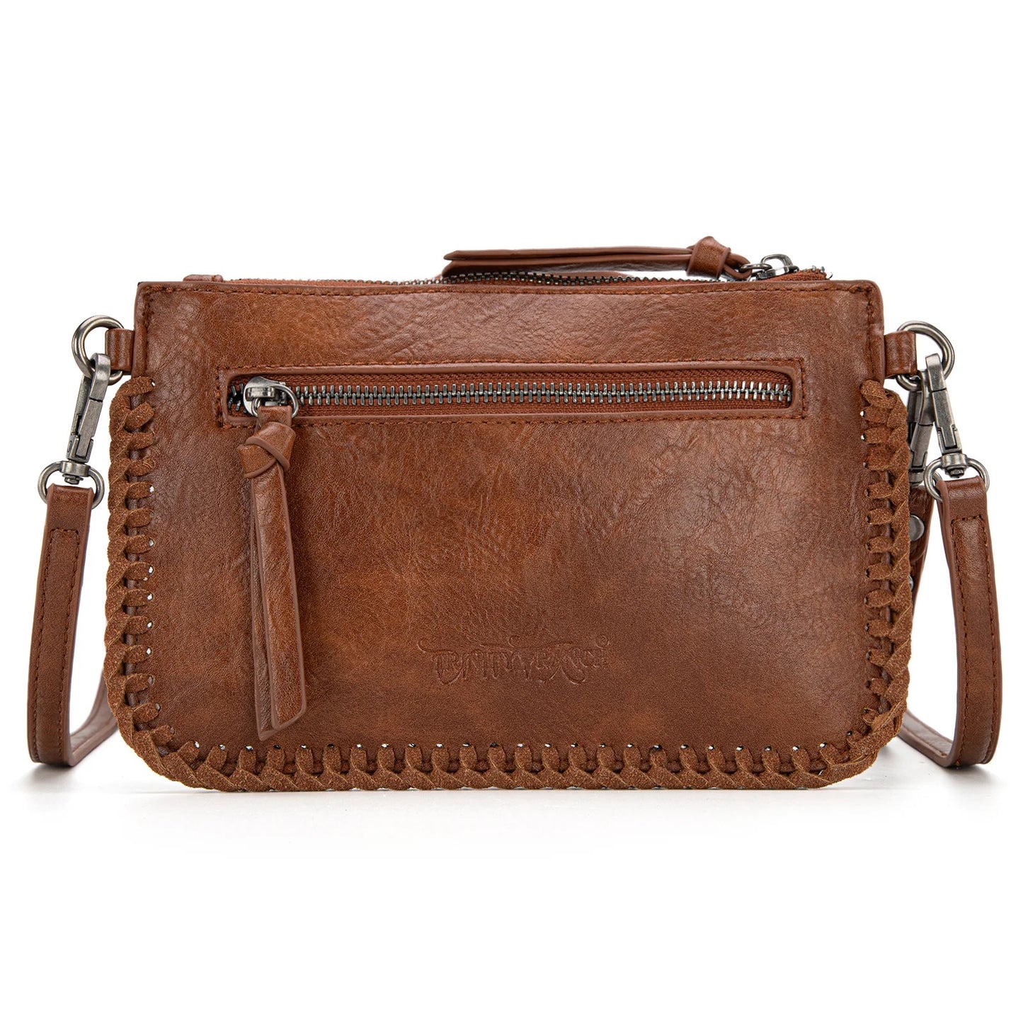 Trinity Ranch Leather Floral Tooled Collection Clutch Crossbody