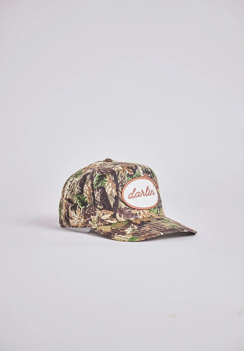 Darlin' Snapback Heritage Camo Brown & White Darlin' Round Patch