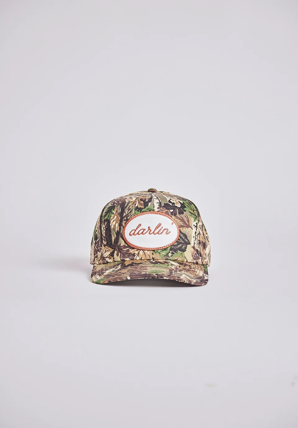 Darlin' Snapback Heritage Camo Brown & White Darlin' Round Patch