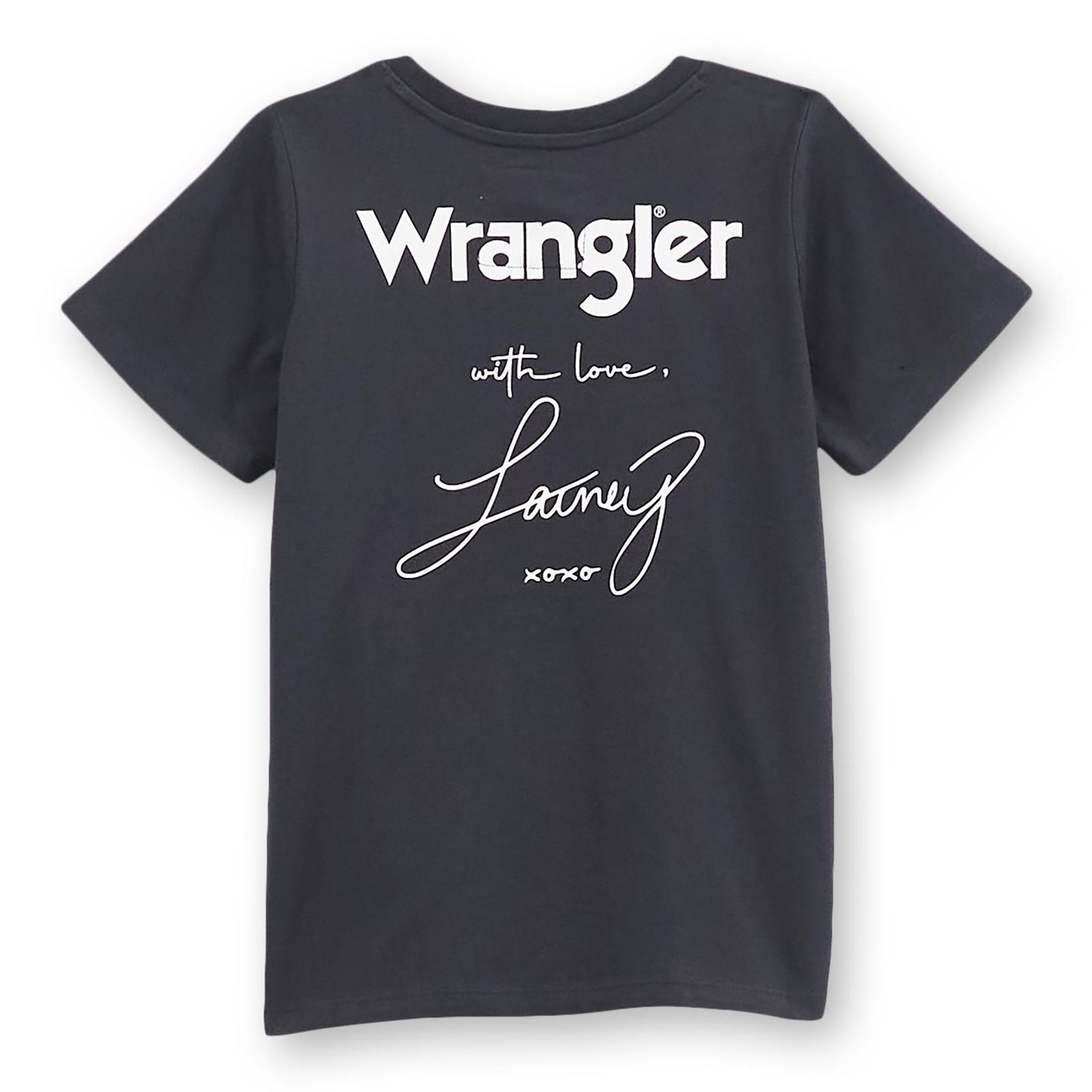 Wrangler X Lainey Wilson With Love Lainey Shrunken Band Tee In Phantom