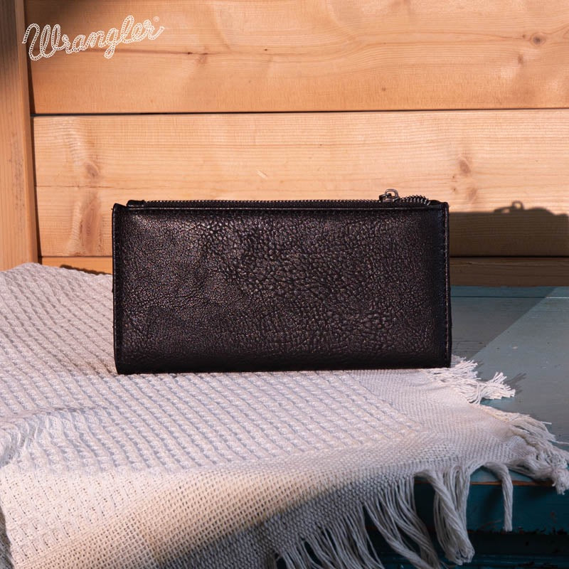 Wrangler Boot Scroll Embroidered Bi-Fold Wallet