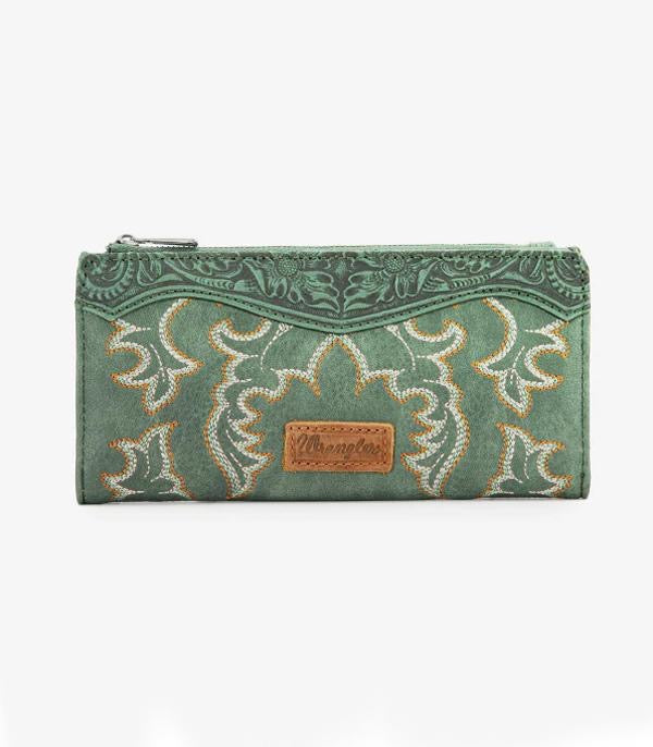 Wrangler Boot Scroll Embroidered Bi-Fold Wallet