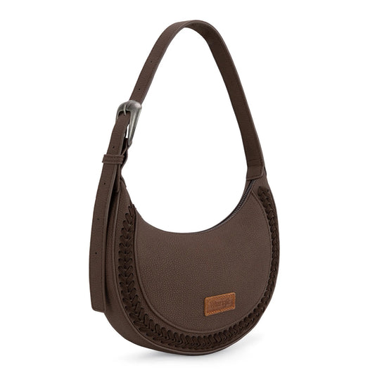 Wrangler Whipstitch Crescent Crossbody Handbag