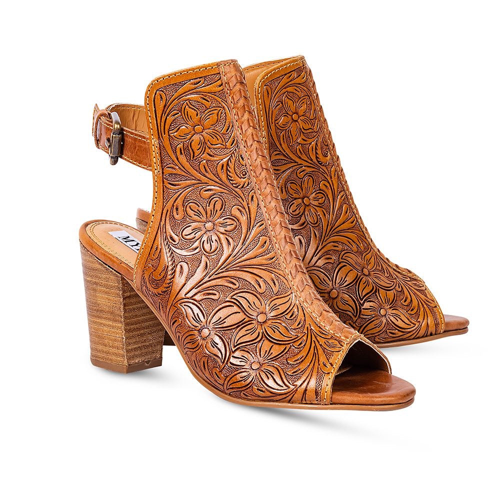 Monika Hand Tooled Leather Boot