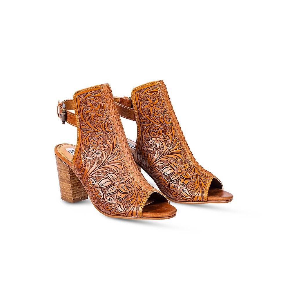 Monika Hand Tooled Leather Boot