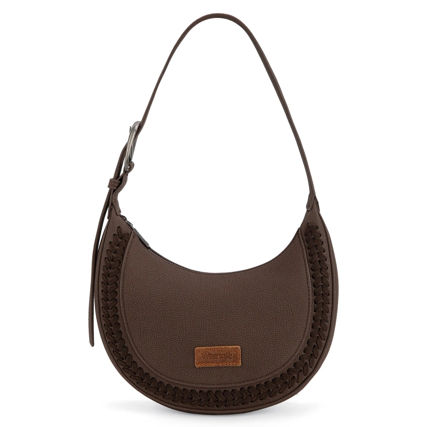 Wrangler Whipstitch Crescent Crossbody Handbag