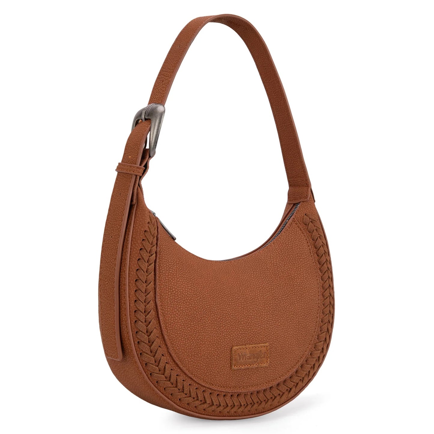 Wrangler Whipstitch Crescent Crossbody Handbag