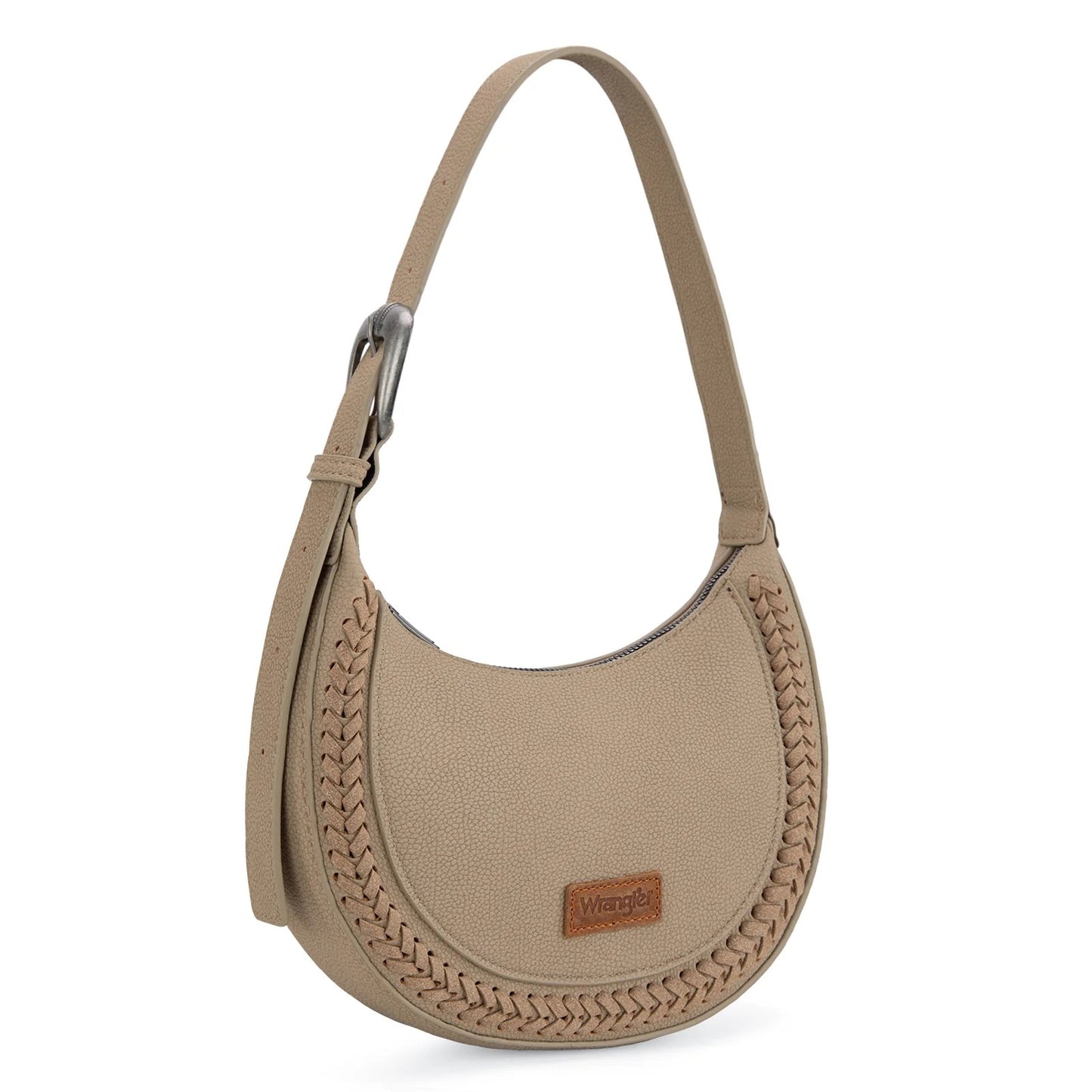 Wrangler Whipstitch Crescent Crossbody Handbag