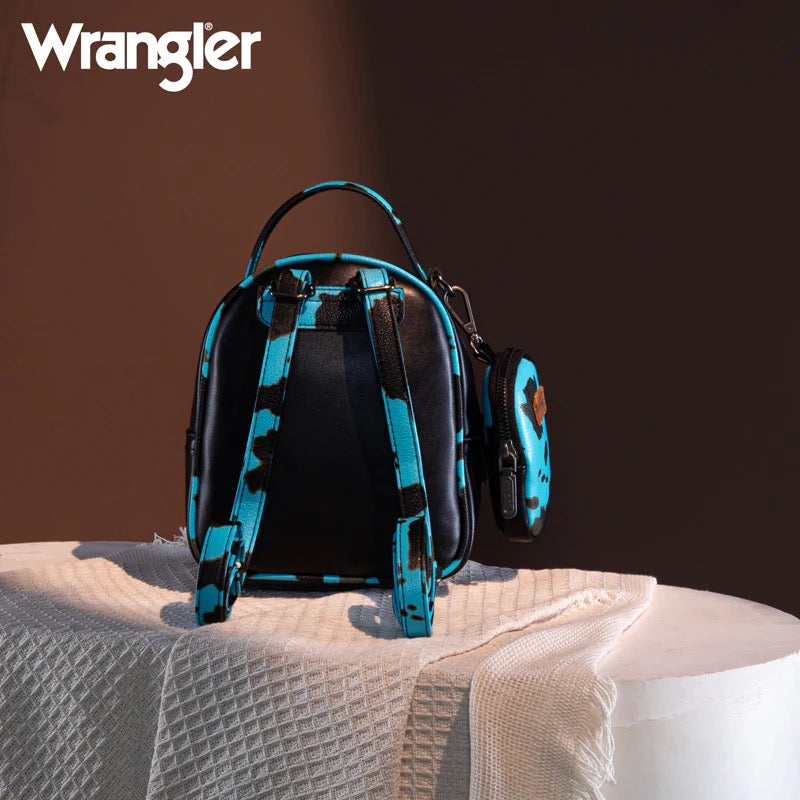 dani mini backpack Wrangler Mini Cow Print Accented Backpack – Stylish and Compact Faux L – Dani Morgans