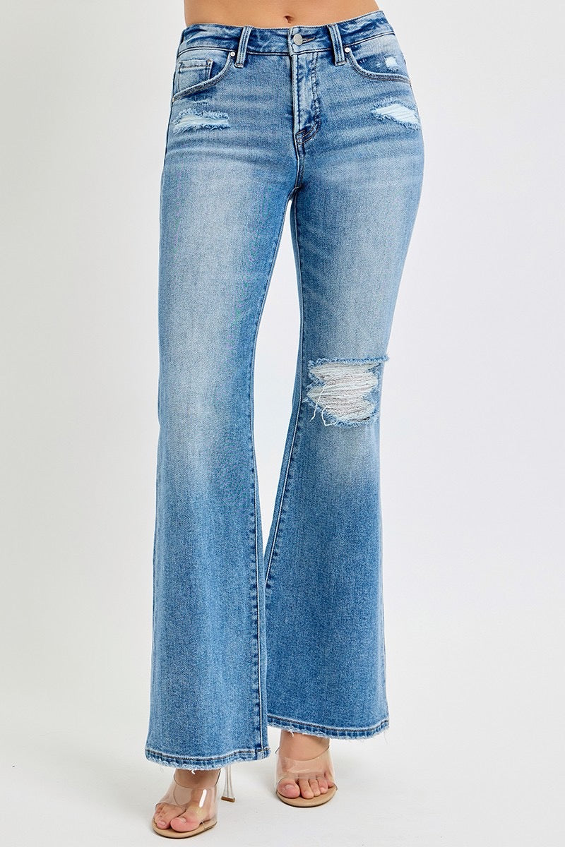 Tummy Control Mid Rise Stretchy Jeans by Risen