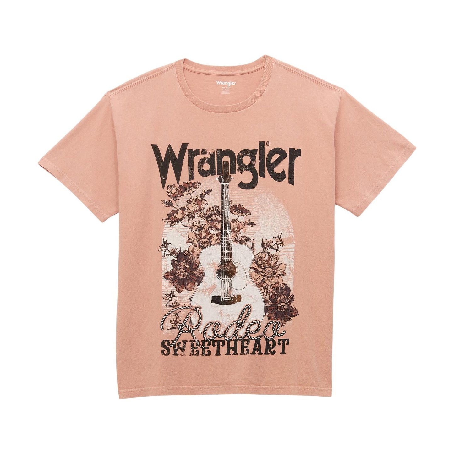 Wrangler Women’s Western Graphic Oversized Tee – Misty Rose