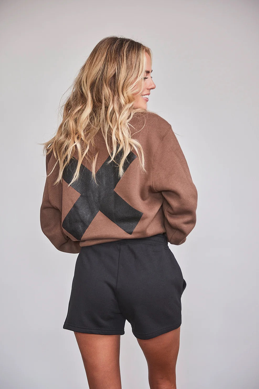 Sweet and Simple Darlin Crewneck in Brown