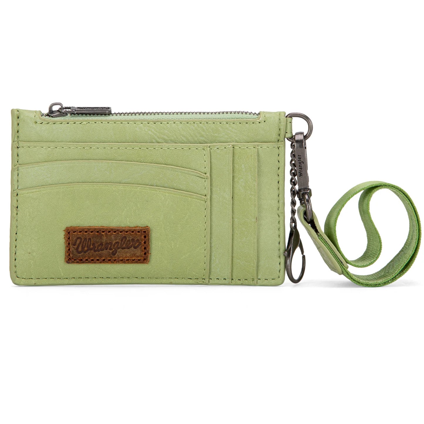 Wrangler VersaCarry Keychain Wallet, Solid Color Key Chain Wristlet Card Wallet