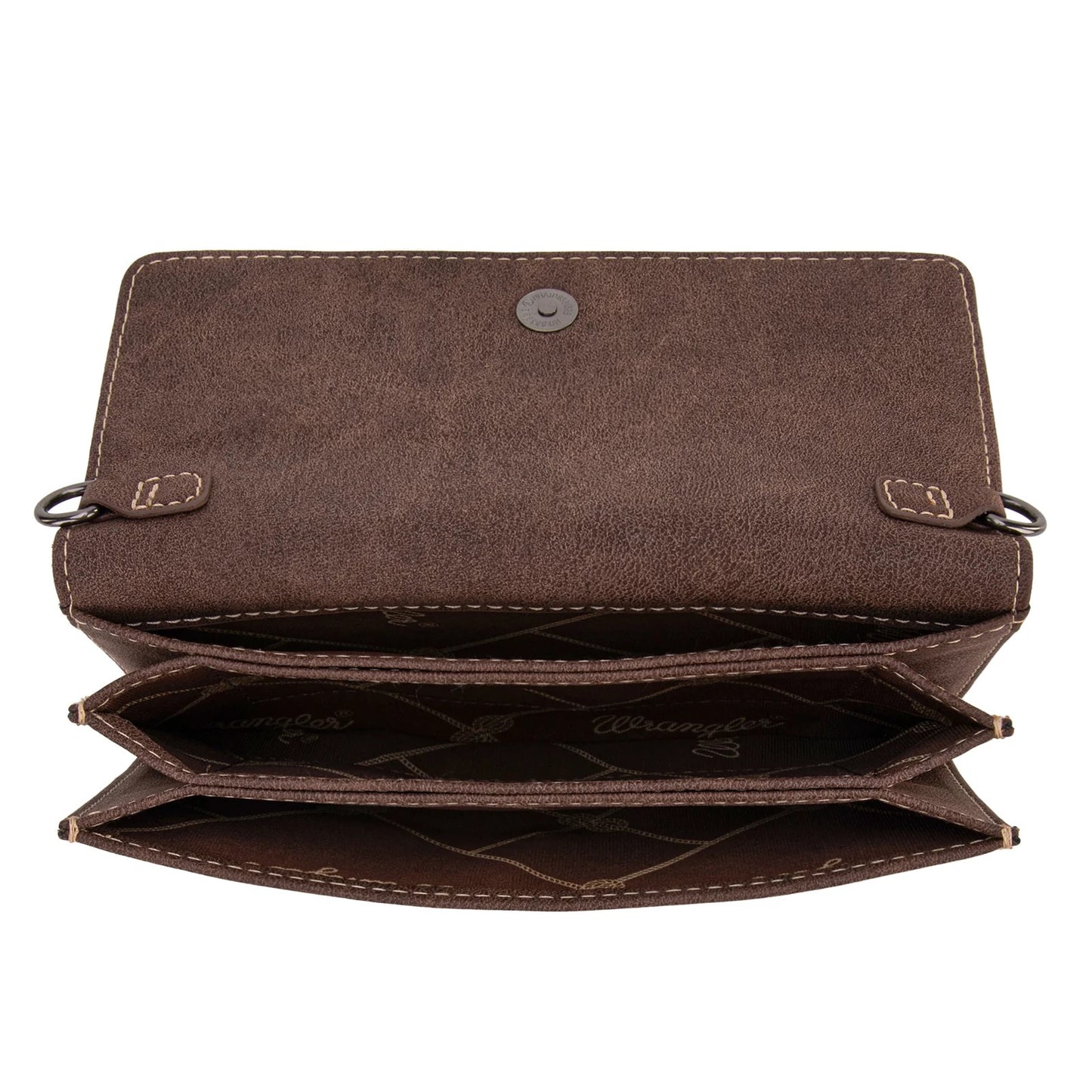 Wrangler Genuine Hair-On Cowhide Wallet/Crossbody