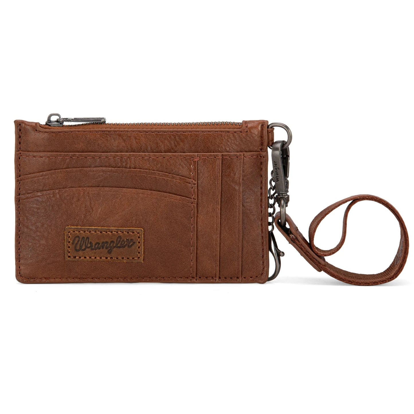 Wrangler VersaCarry Keychain Wallet, Solid Color Key Chain Wristlet Card Wallet