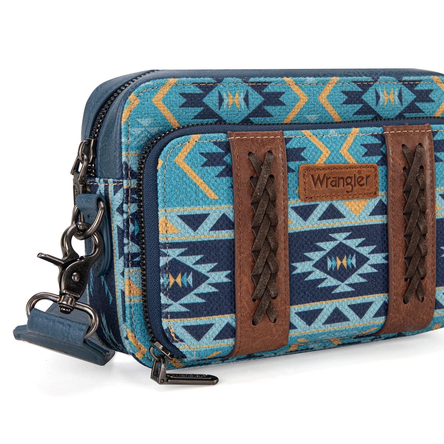 Wrangler Southwestern Printed Crossbody Purse With Wallet Compartment