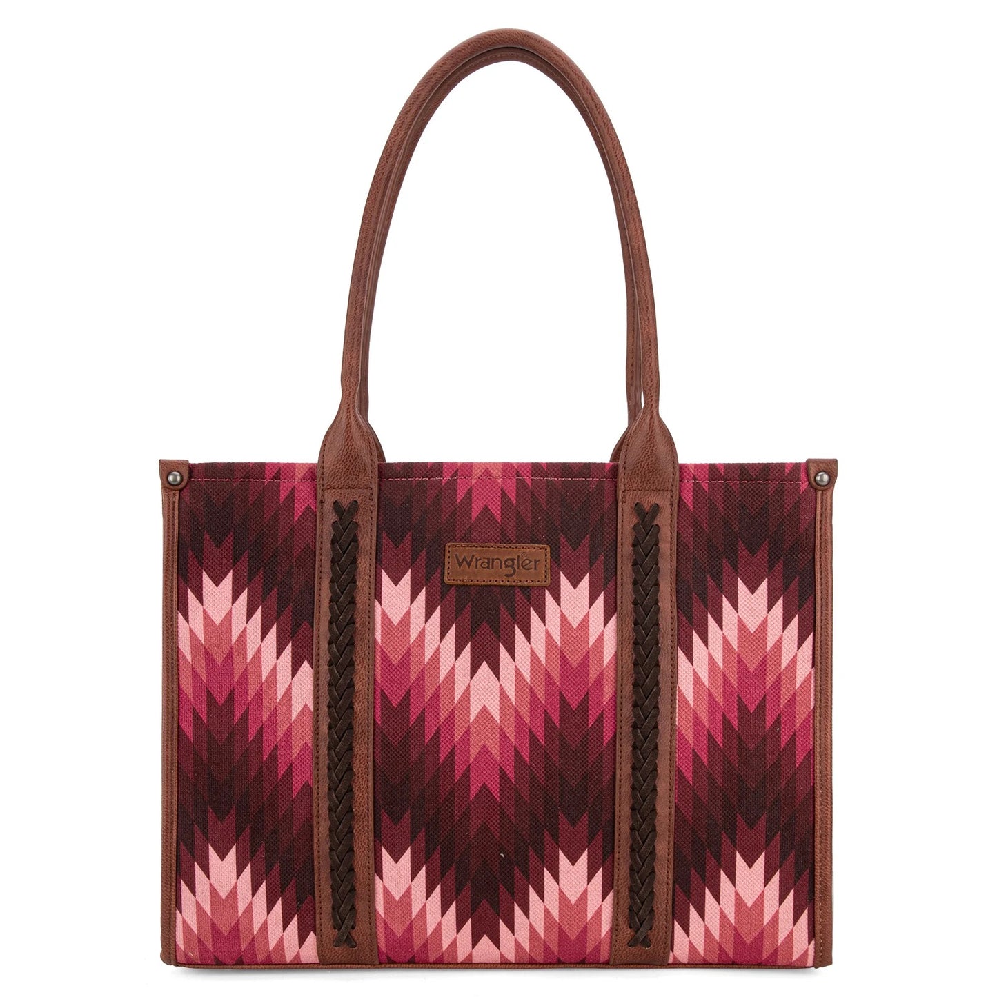 Fall Exclusive-Wrangler Southwestern Pattern Dual Sided Print Concealed Carry Wide Tote