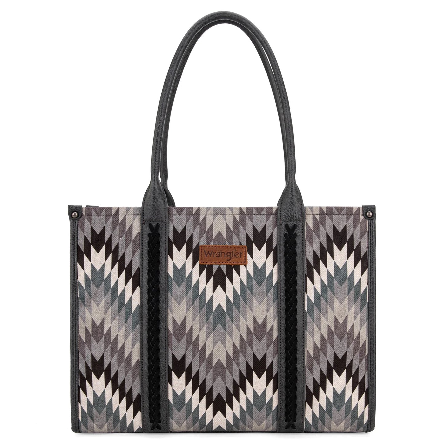 Fall Exclusive-Wrangler Southwestern Pattern Dual Sided Print Concealed Carry Wide Tote