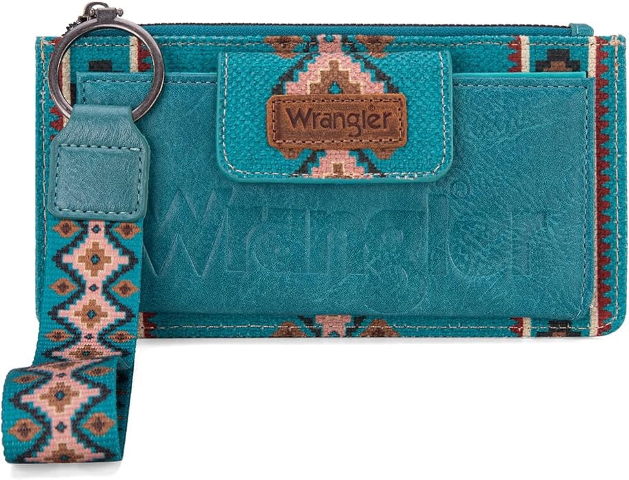 Wrangler Southwestern Print Bi-Fold Wallet Wristlet