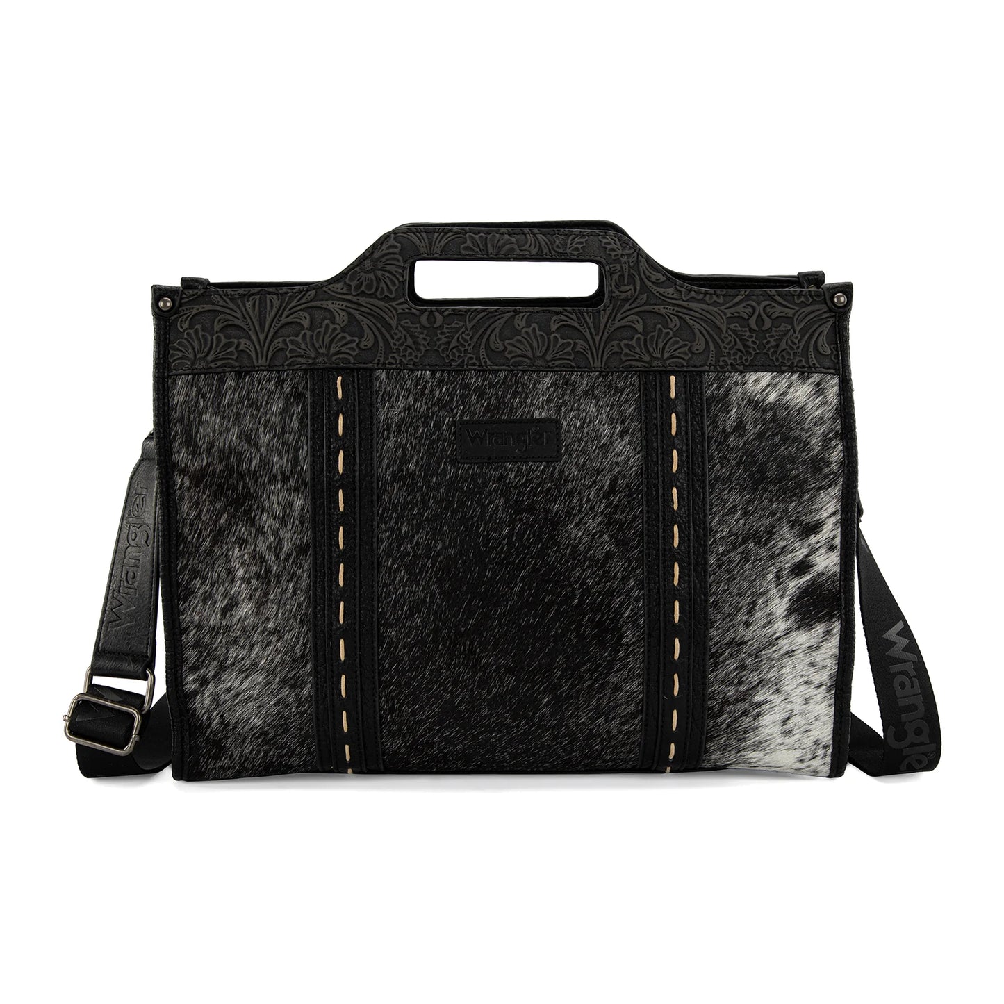 Wrangler Western Carry-All Cowhide Tote & Crossbody Bag
