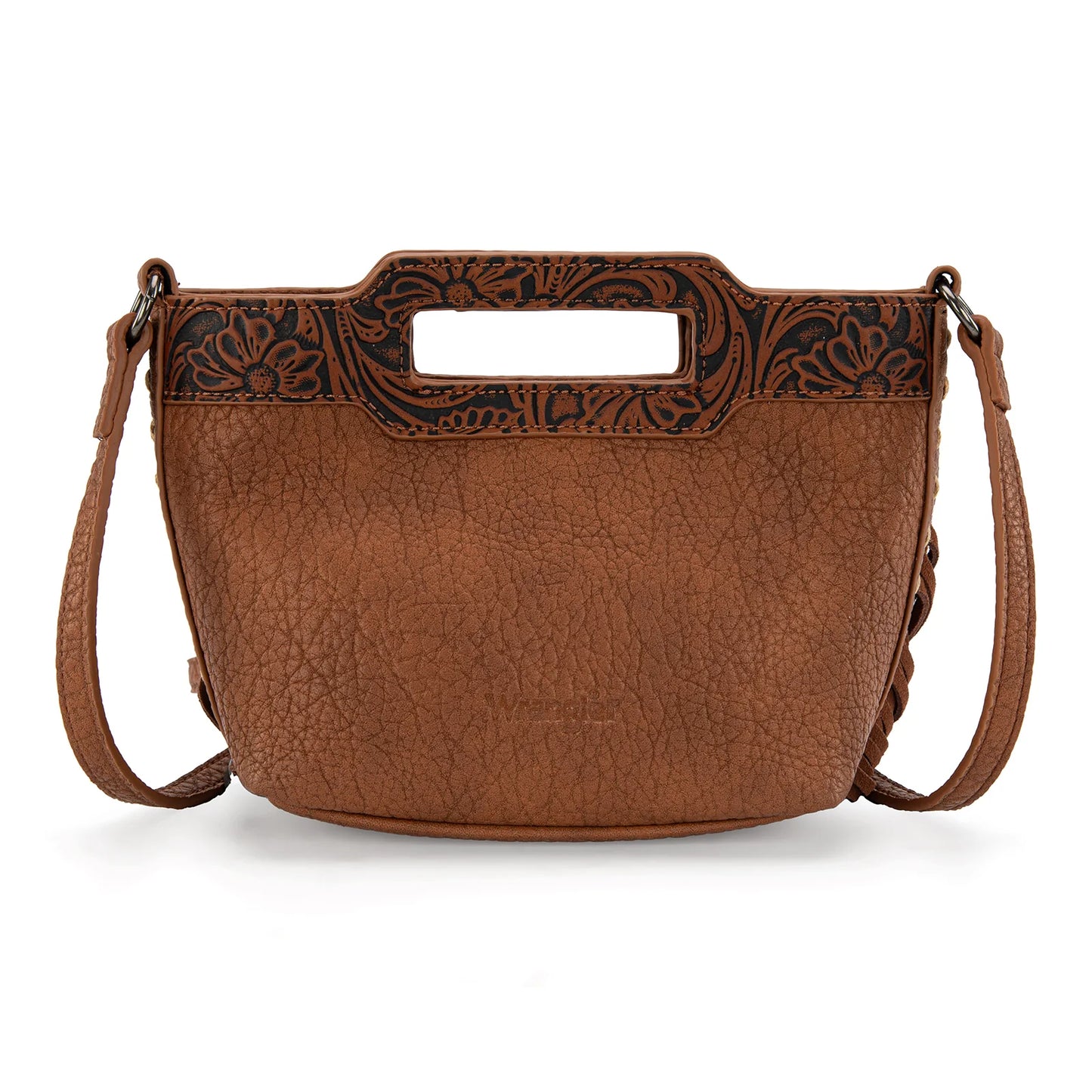Wrangler Western Fringe Top-Handle Crossbody Satchel