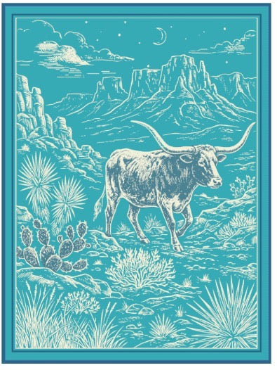Western Dreams Ultra Soft Sherpa-Lined Throw Blanket | 50" x 60" | Multiple Prints