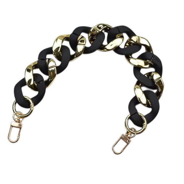 Gold Accented Bag Chain Accessory