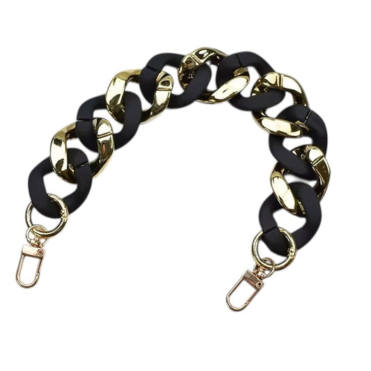 Gold Accented Bag Chain Accessory