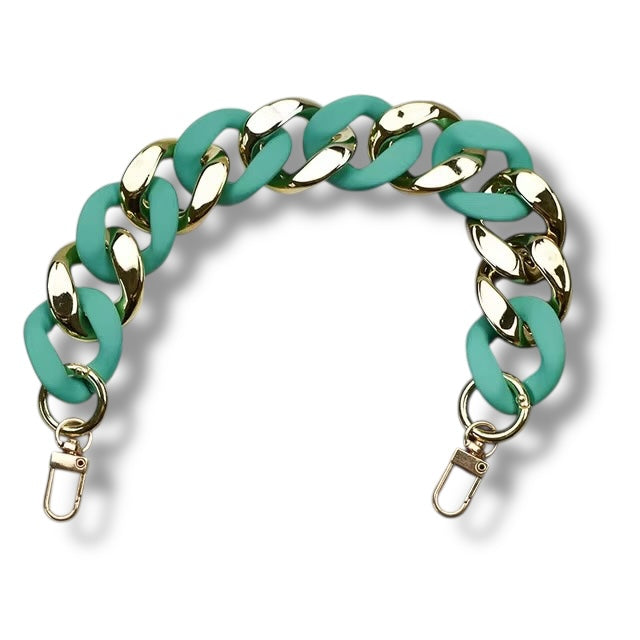 Gold Accented Bag Chain Accessory