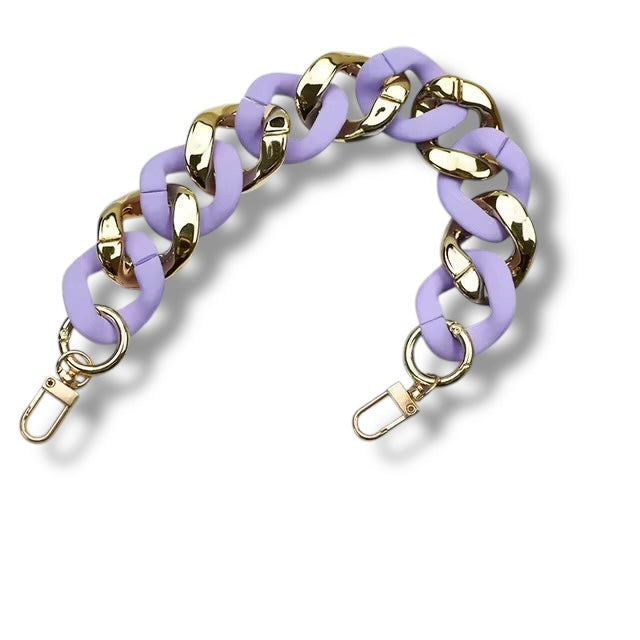 Gold Accented Bag Chain Accessory