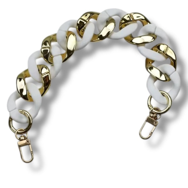 Gold Accented Bag Chain Accessory