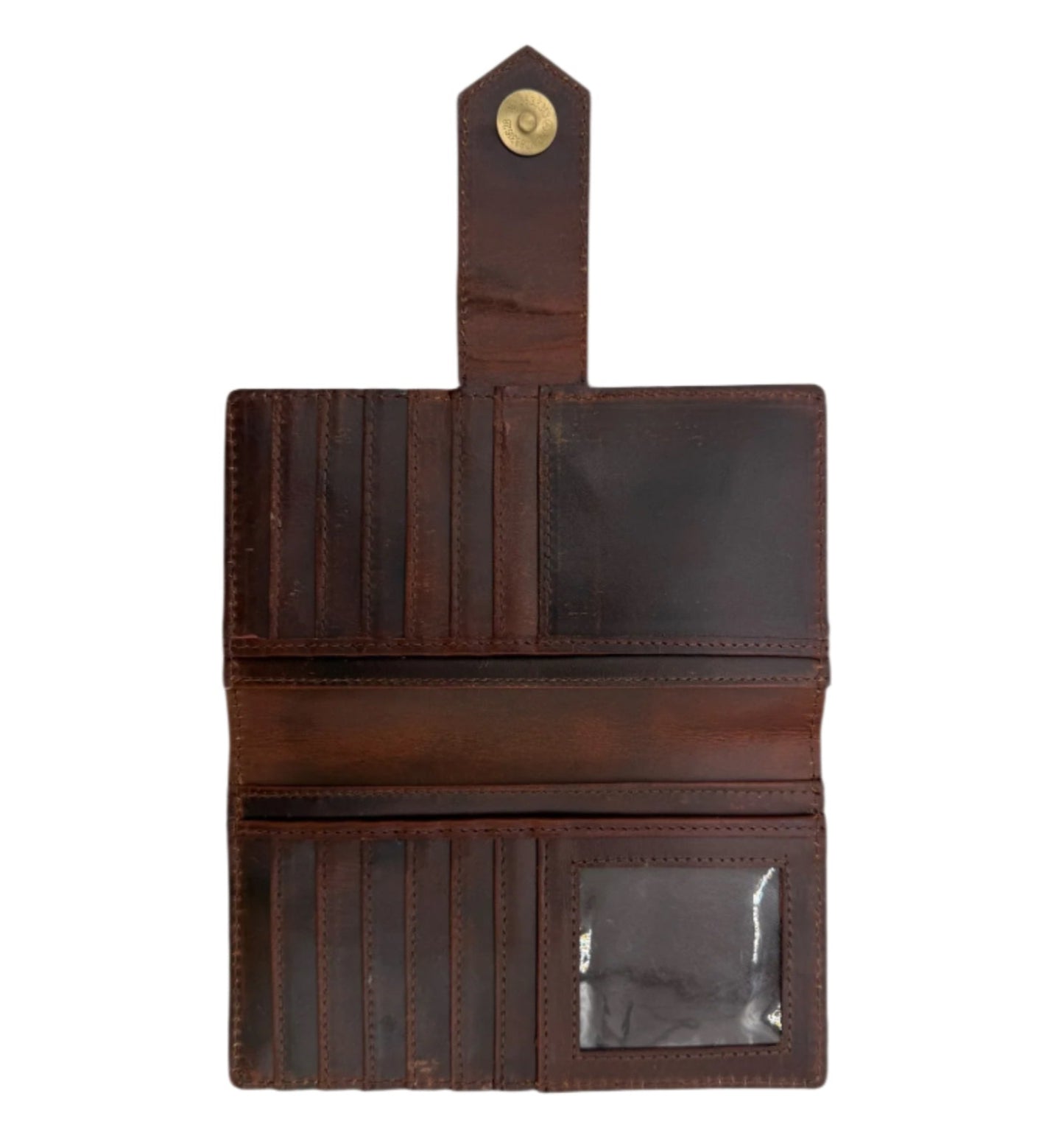 Western Elegance Hand-Tooled Leather & Cowhide Wallet