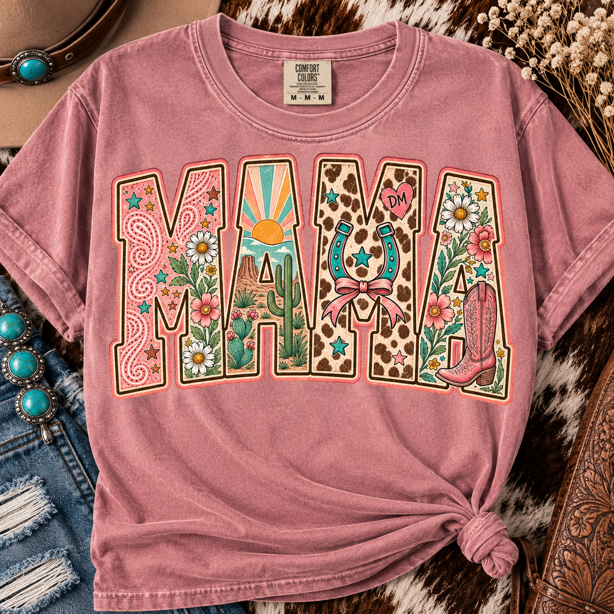 Pick Your MAMA Print Mystery Comfort Colors Tee | Western Graphic Tee Shirt |