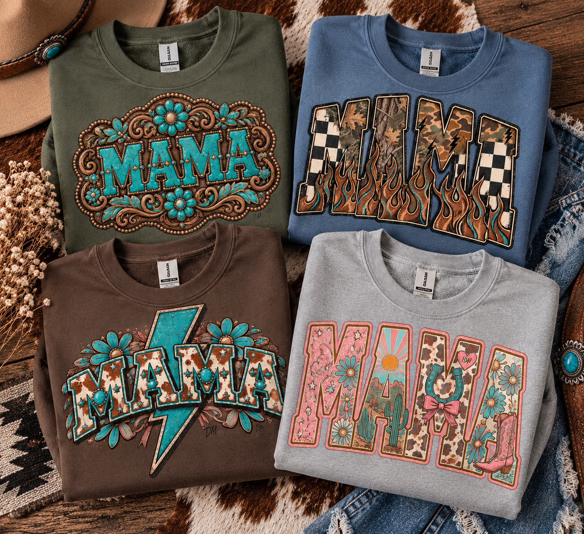 Pick Your MAMA Print Mystery Crewneck | Western Graphic Sweatshirt | S–4X