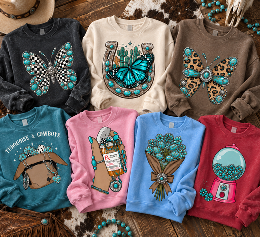 Pick Your Vibe 2-Piece Crewneck Bundle | Christmas, Fall or Western