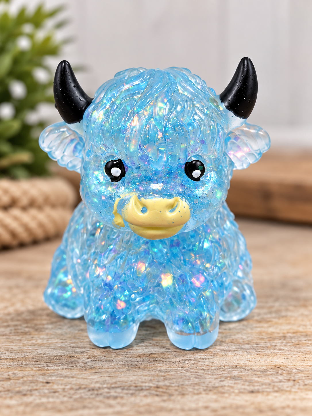 Highland Honey Cow Squishy | Stretchy Squeeze Toy