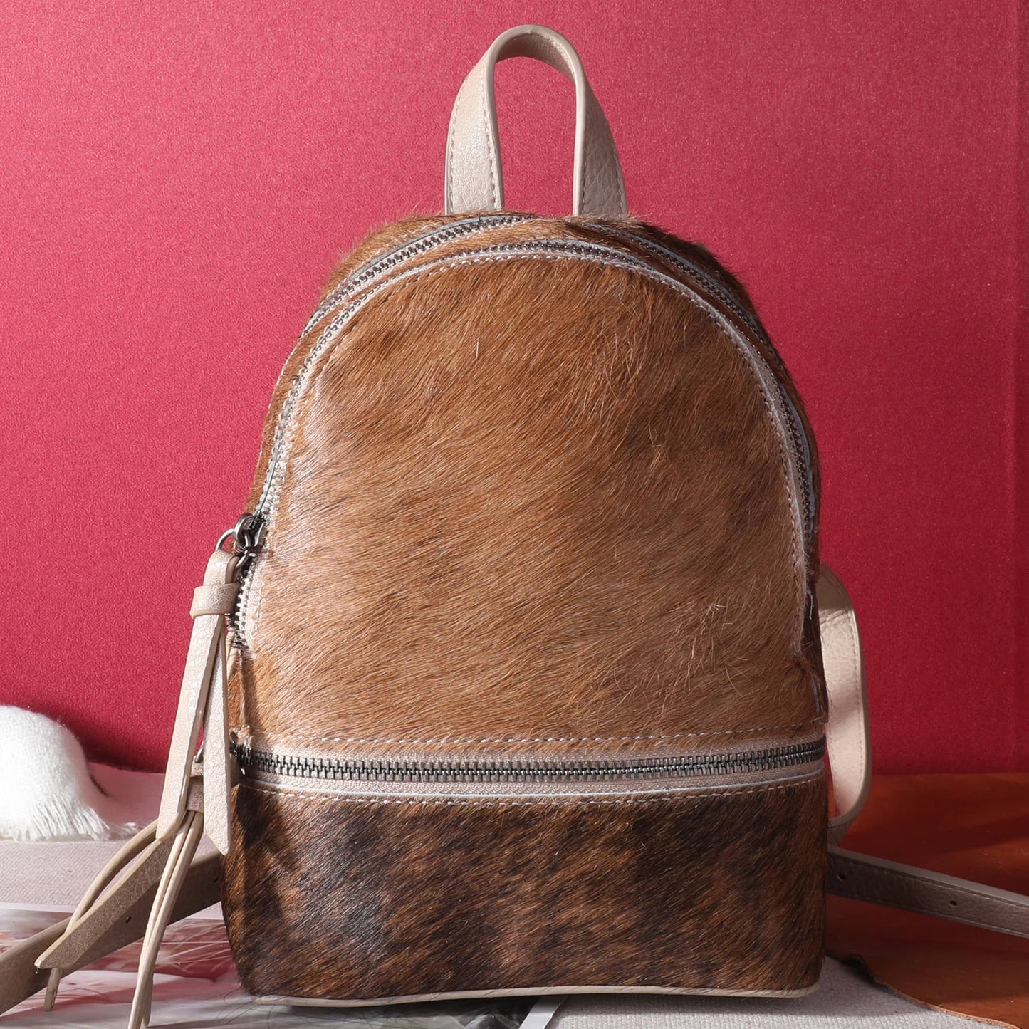 Trinity Ranch Hair-On Cowhide Collection Mini Backpack