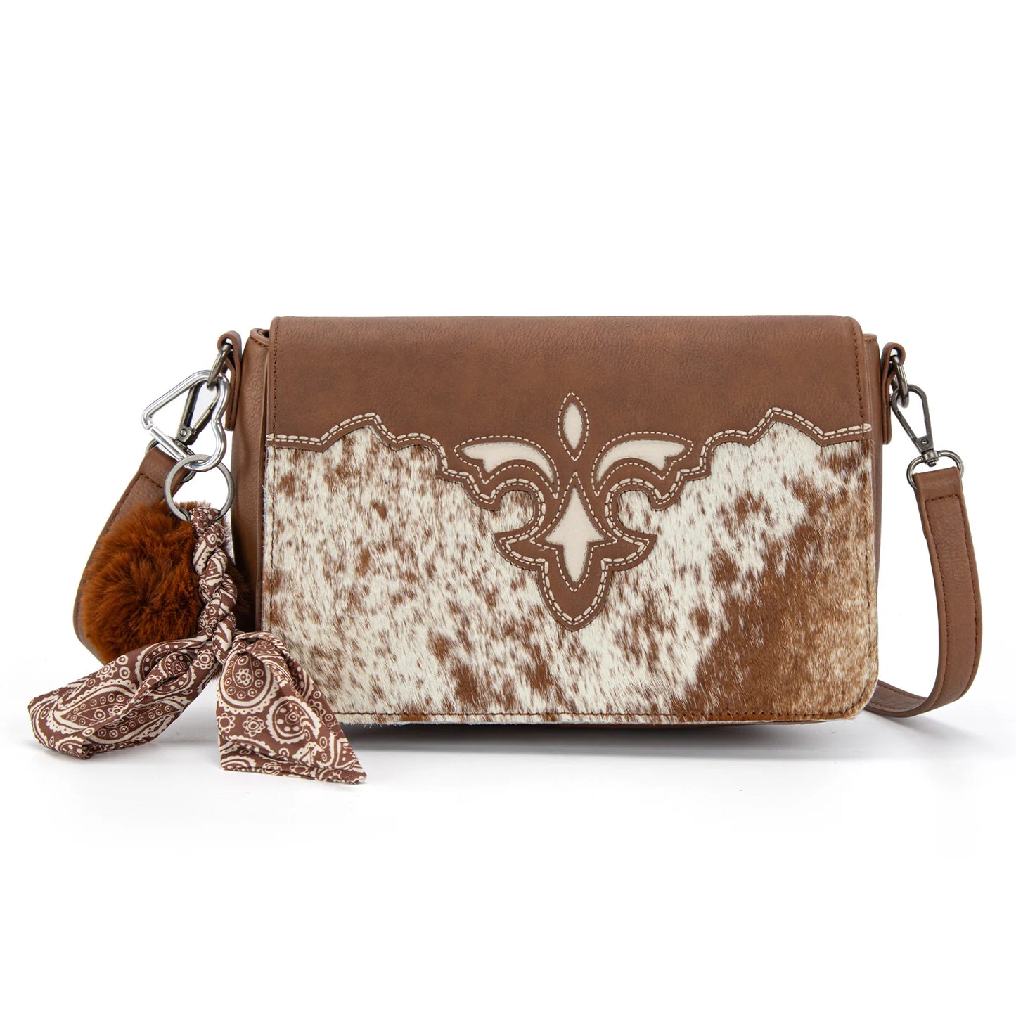 Trinity Ranch Genuine Cowhide Crossbody