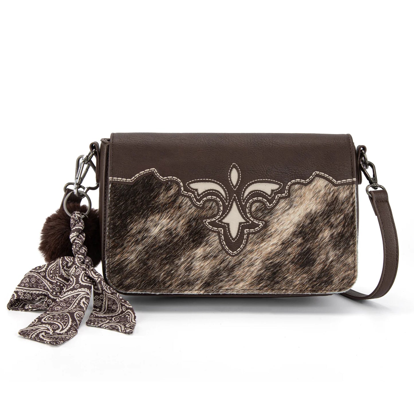 Trinity Ranch Genuine Cowhide Crossbody