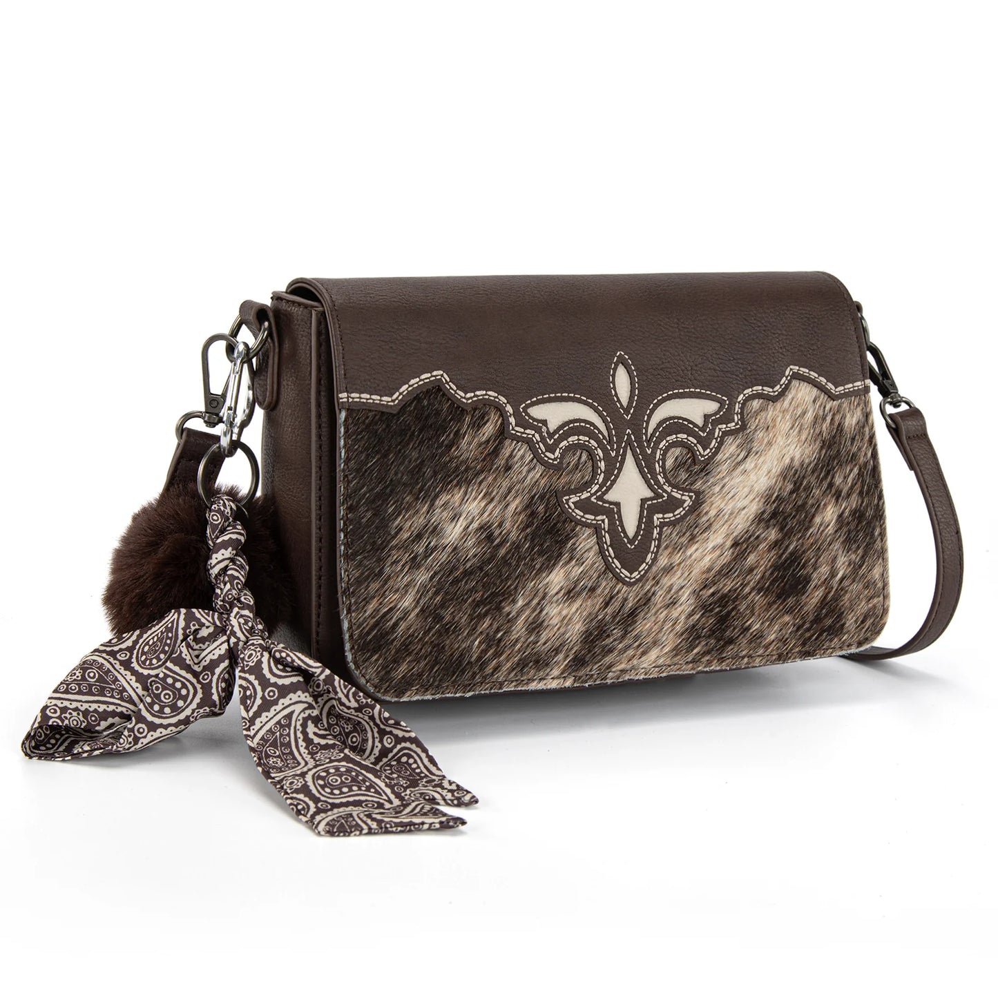 Trinity Ranch Genuine Cowhide Crossbody