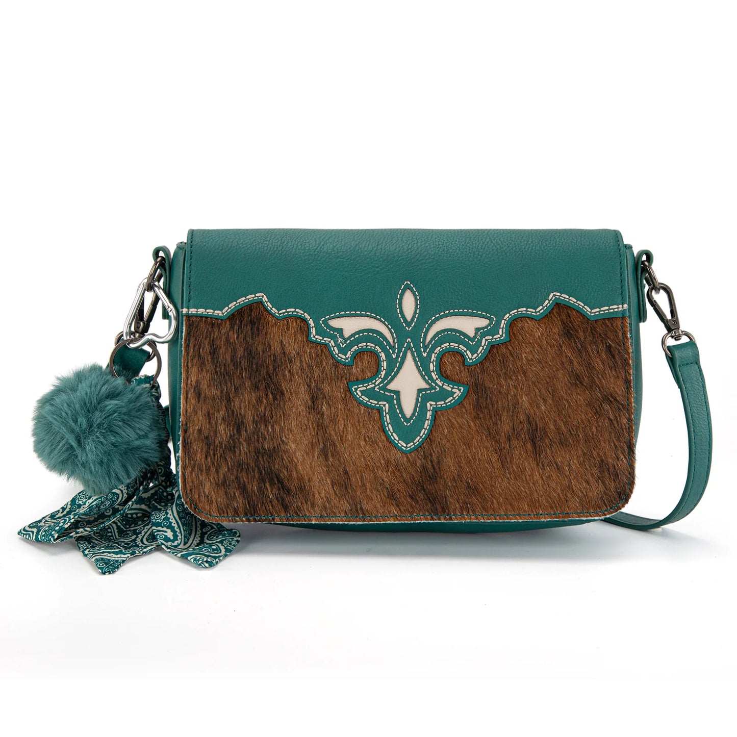 Trinity Ranch Genuine Cowhide Crossbody