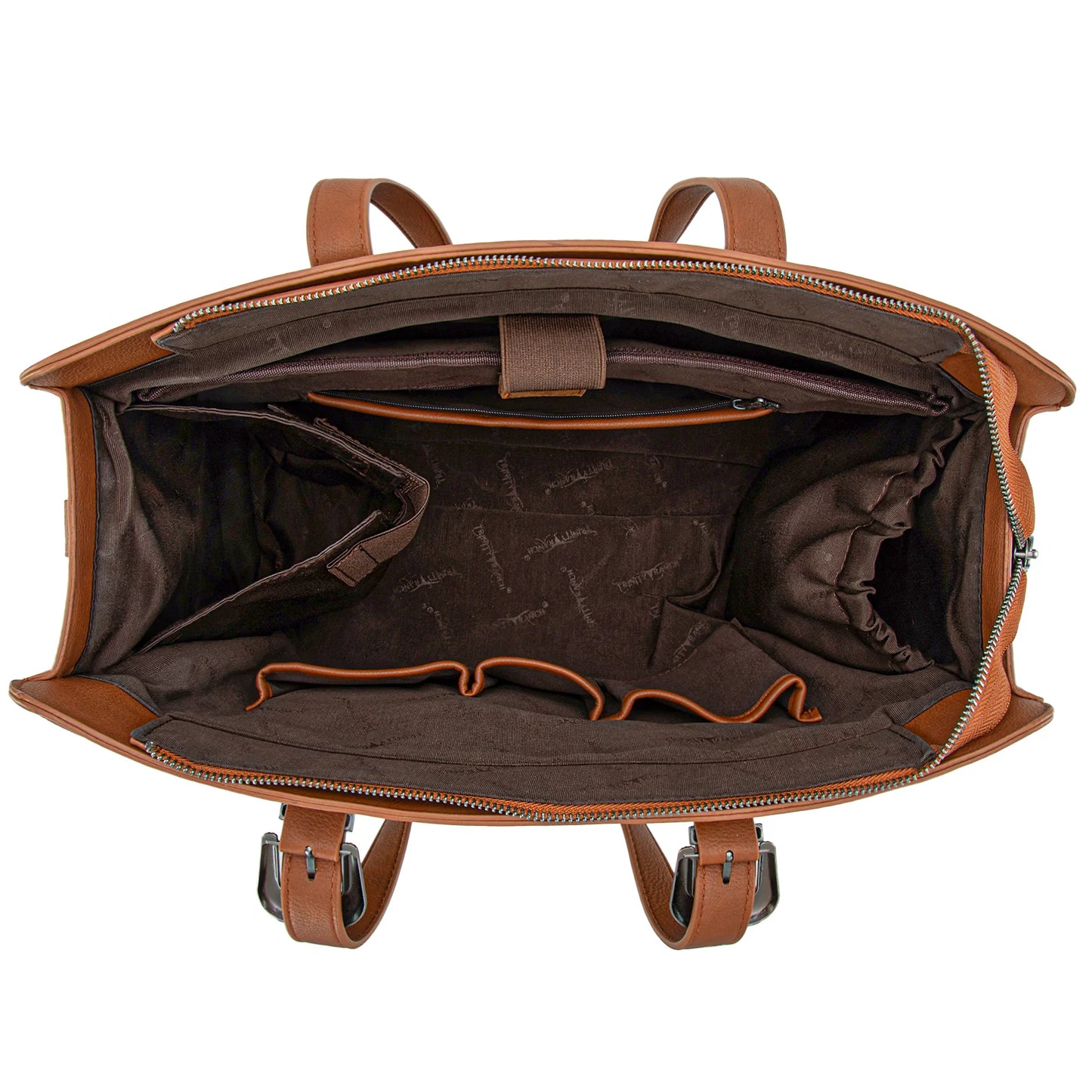 Trinity Ranch Genuine Cowhide Carry-All Cowhide Concealed Carry Large Tote /Crossbody