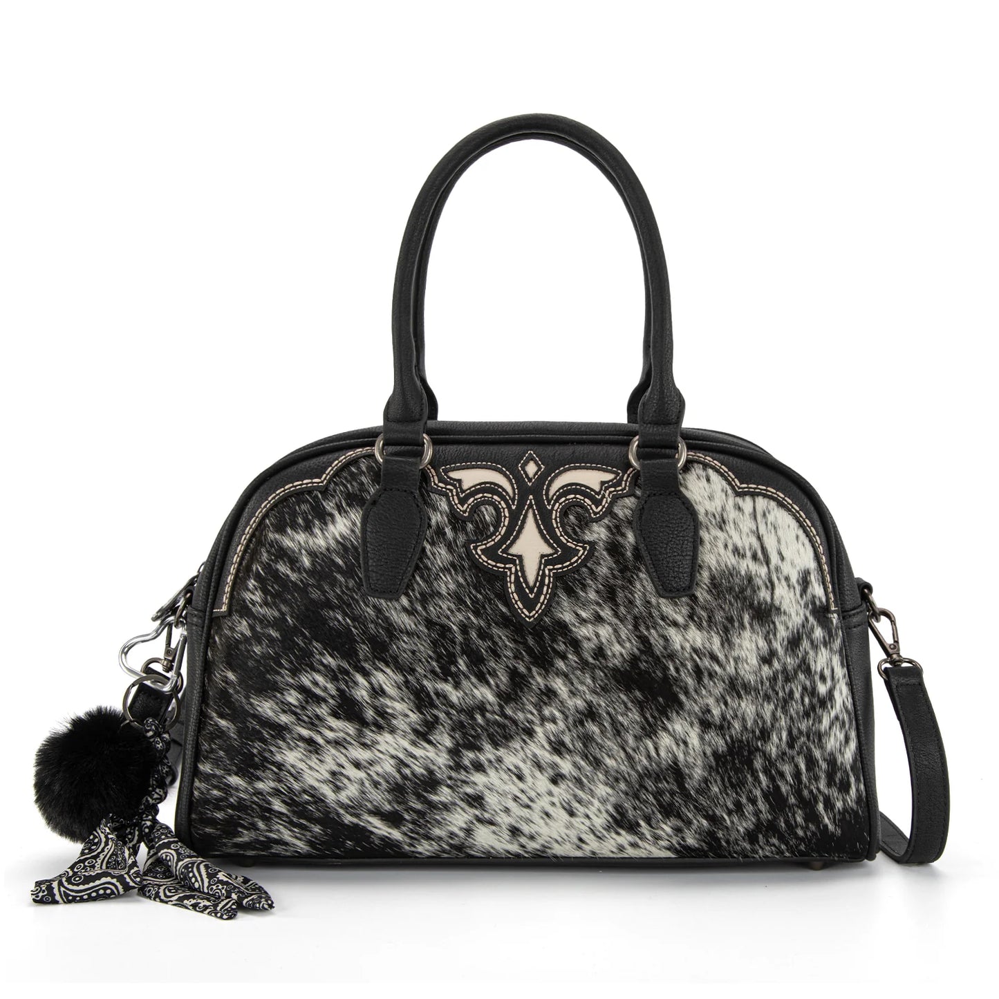 Trinity Ranch Genuine Cowhide Satchel/Crossbody