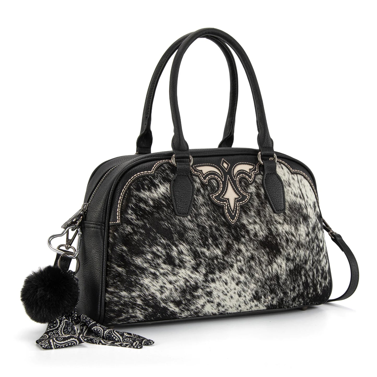 Trinity Ranch Genuine Cowhide Satchel/Crossbody