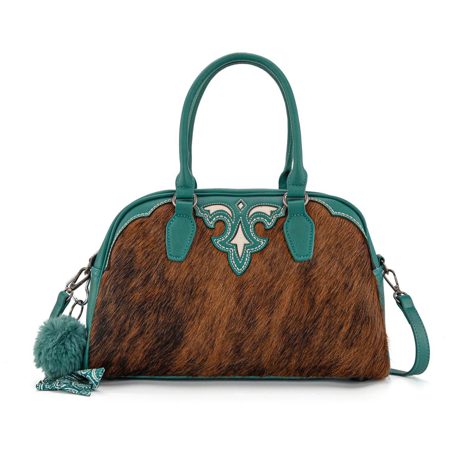 Trinity Ranch Genuine Cowhide Satchel/Crossbody